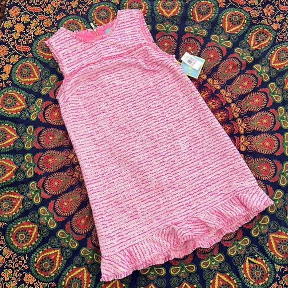 New CeCe Frayed Edge Pink Sleeveless A-Line Mini Dress - Picture 13 of 17